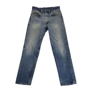 Vintage Levis 505 Jeans Mens 30x29 Orange Tab Regular Fit Straight Leg Denim 80s